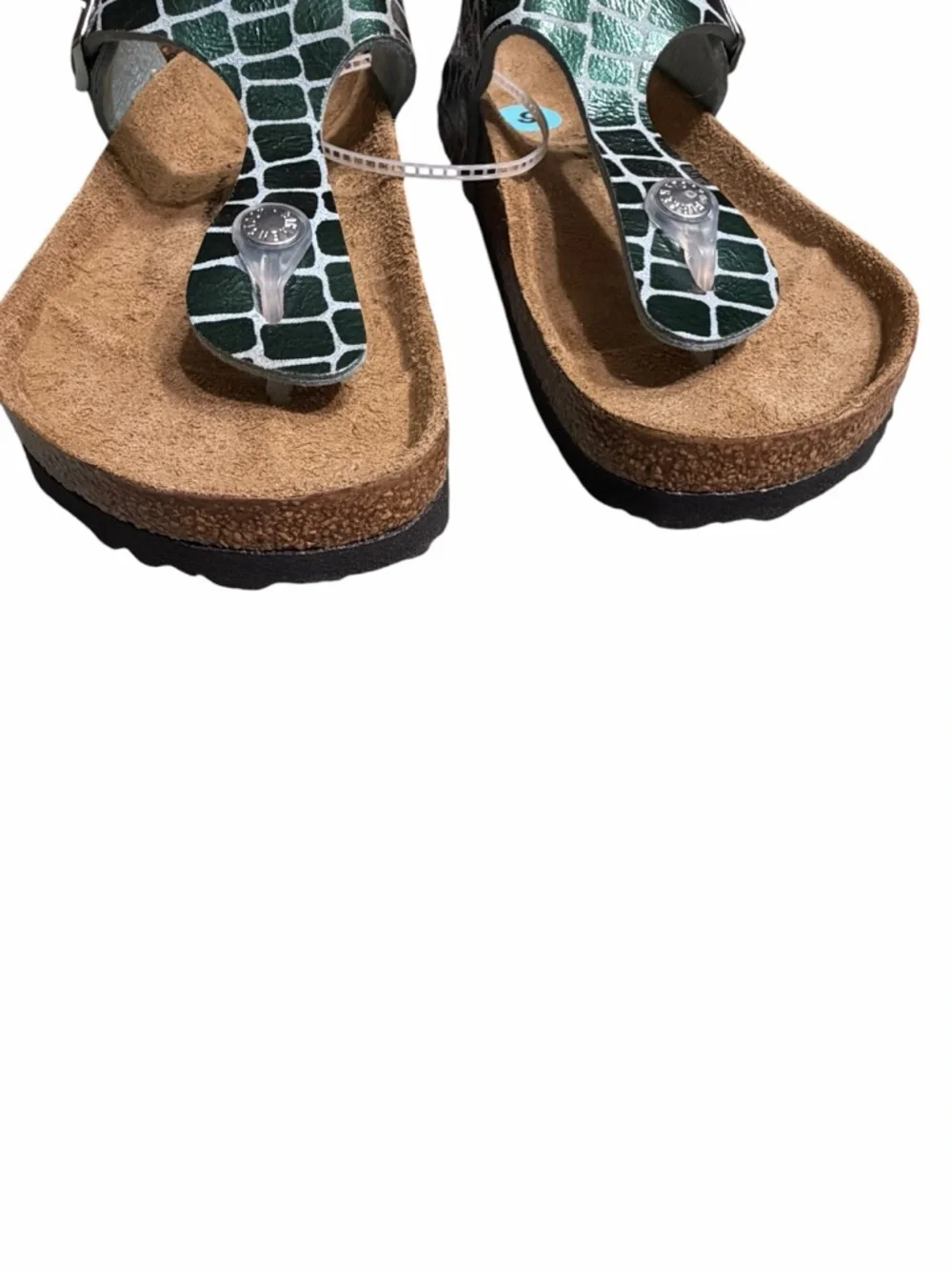Birkenstock green croc